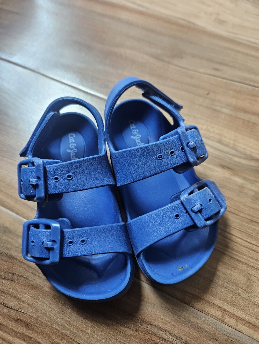 Cat & Jack Blue Double-Buckle Kids Sandals